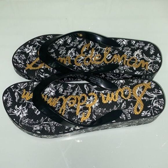 Sam Edelman Kylee Women Floral Thong Platform Flip Flops Size 8M - Picture 5 of 9